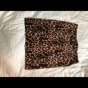 Leopard/cheetah Print Skirt